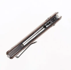 GiantMouse Knives ACE Nazca Folding Knife Natural Canvas Micarta Handle M390 Plain Edge Stonewash Finish -Knives and tools GIANTMOUSE NAZCA NAT CANVAS 04 04305.1695408840