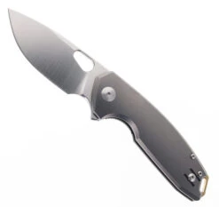 GiantMouse Knives ACE Tribeca Folding Knife Titanium Handle Magnacut Plain Edge Satin Finish