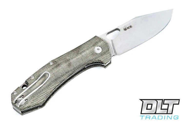 GiantMouse ACE Grand - Green Micarta 4 GiantMouse ACE Grand - Green Micarta - Image 2