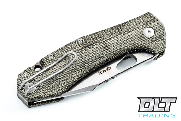 GiantMouse ACE Grand - Green Micarta 6 GiantMouse ACE Grand - Green Micarta - Image 4