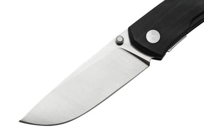 GiantMouse ACE Iona V2 Black Linen Micarta, Satin Magnacut, Pocket Knife 5 GiantMouse ACE Iona V2 Black Linen Micarta, Satin Magnacut, Pocket Knife - Image 3