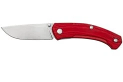 GiantMouse ACE Iona V2 Red Linen Micarta Stonewashed Magnacut, Pocket Knife