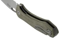 GiantMouse ACE Atelier, Elmax, Green Canvas Micarta Pocket Knife -Knives and tools GMATELIER GRN CANVAS 04 giantmouse