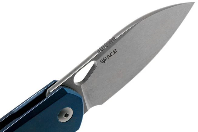 GiantMouse ACE Biblio Blue Titanium Pocket Knife, Ansø En Voxnaes Design 8 GiantMouse ACE Biblio Blue Titanium Pocket Knife, Ansø En Voxnaes Design - Image 6