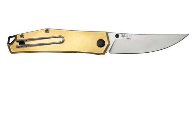 GiantMouse ACE Clyde Brass Pocket Knife, Ansø En Voxnaes Design 5 GiantMouse ACE Clyde Brass Pocket Knife, Ansø En Voxnaes Design - Image 3