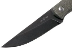 GiantMouse GMF2-P-G Green Canvas Micarta, PVD, Fixed Knife, Ansø En Voxnaes Design -Knives and tools GMGMF2 P G 03 giantmouse