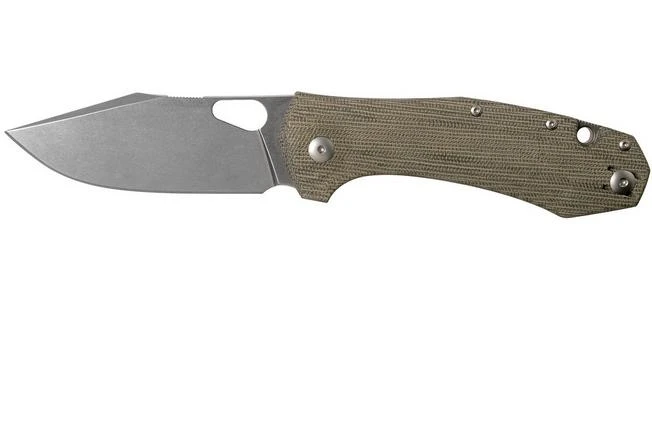 GiantMouse ACE Grand, Green Canvas Micarta Pocket Knife 3 GiantMouse ACE Grand, Green Canvas Micarta Pocket Knife