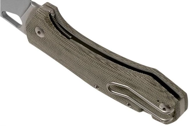 GiantMouse ACE Grand, Green Canvas Micarta Pocket Knife 7 GiantMouse ACE Grand, Green Canvas Micarta Pocket Knife - Image 5