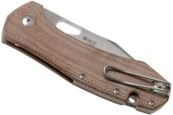 GiantMouse ACE Grand, Natural Canvas Micarta Pocket Knife 12 GiantMouse ACE Grand, Natural Canvas Micarta Pocket Knife -Knives and tools GMGRAND NAT MICARTA 04 giantmouse