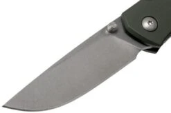 GiantMouse ACE Iona Green Aluminium, Tumbled Pocket Knife, Ansø En Voxnaes Design -Knives and tools GMIONA ALU GRN 03 giantmouse