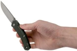 GiantMouse ACE Iona Green Aluminium, Tumbled Pocket Knife, Ansø En Voxnaes Design -Knives and tools GMIONA ALU GRN 08 giantmouse