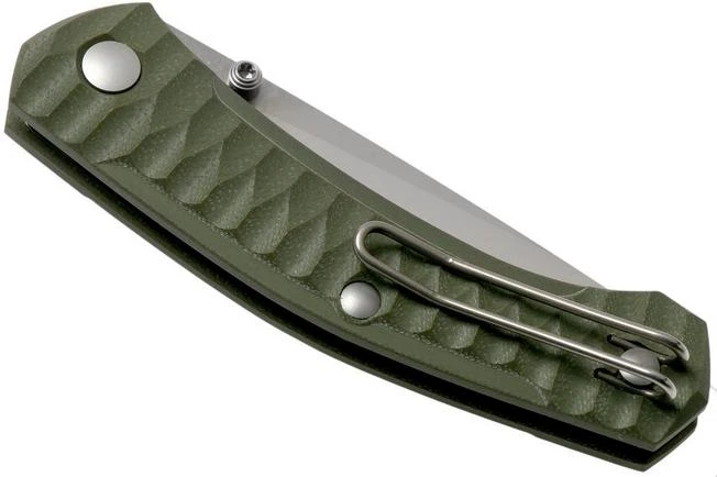 GiantMouse ACE Iona G10 Green, Satin Pocket Knife, Ansø En Voxnaes Design 6 GiantMouse ACE Iona G10 Green, Satin Pocket Knife, Ansø En Voxnaes Design - Image 4