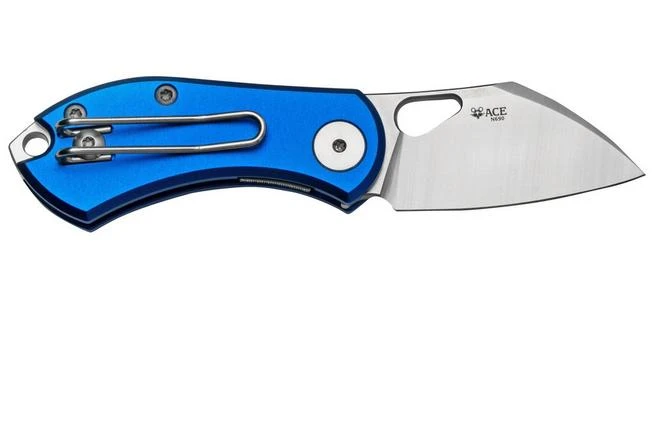 GiantMouse ACE Nibbler Blue Aluminum, N690 Pocket Knife, Ansø And Voxnaes Design 4 GiantMouse ACE Nibbler Blue Aluminum, N690 Pocket Knife, Ansø And Voxnaes Design - Image 2