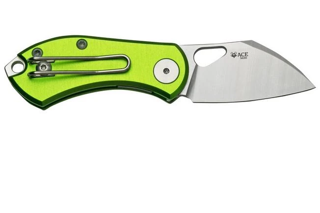GiantMouse ACE Nibbler Green Aluminum, N690 Pocket Knife, Ansø And Voxnaes Design 4 GiantMouse ACE Nibbler Green Aluminum, N690 Pocket Knife, Ansø And Voxnaes Design - Image 2