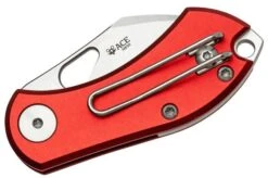 GiantMouse ACE Nibbler Red Aluminum, N690 Pocket Knife, Ansø And Voxnaes Design -Knives and tools GMNIBBLER ALU RED 04 giantmouse