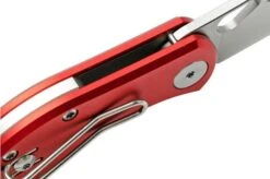 GiantMouse ACE Nibbler Red Aluminum, N690 Pocket Knife, Ansø And Voxnaes Design -Knives and tools GMNIBBLER ALU RED 06 giantmouse