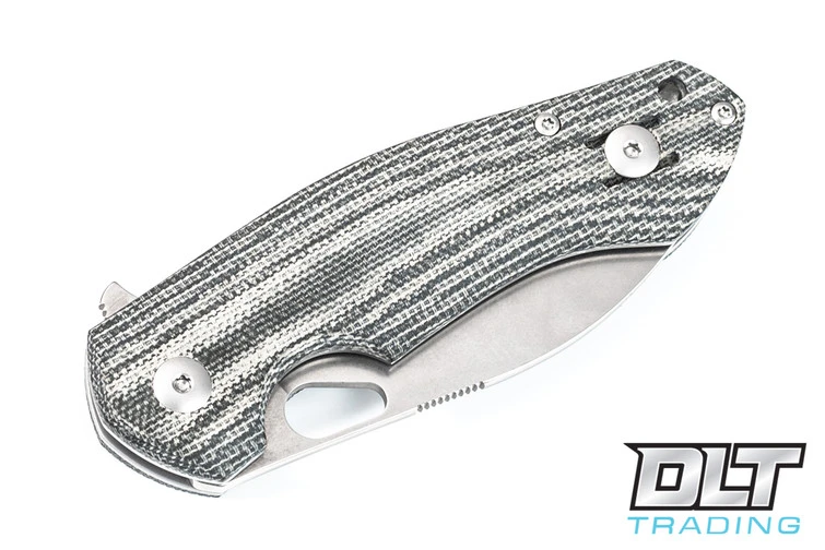 GiantMouse ACE Biblio - Black & Grey Micarta 5 GiantMouse ACE Biblio - Black & Grey Micarta - Image 3