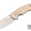 GiantMouse ACE Biblio - Natural Canvas Micarta