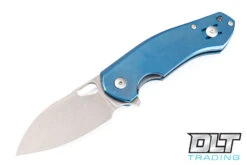 GiantMouse ACE Biblio - Stonewashed Blade - Blue Titanium Handle