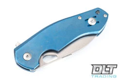 GiantMouse ACE Biblio - Stonewashed Blade - Blue Titanium Handle -Knives and tools GMOUSE 1284 18086.1603895611