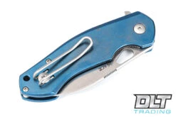 GiantMouse ACE Biblio - Stonewashed Blade - Blue Titanium Handle -Knives and tools GMOUSE 1285 71971.1603895611