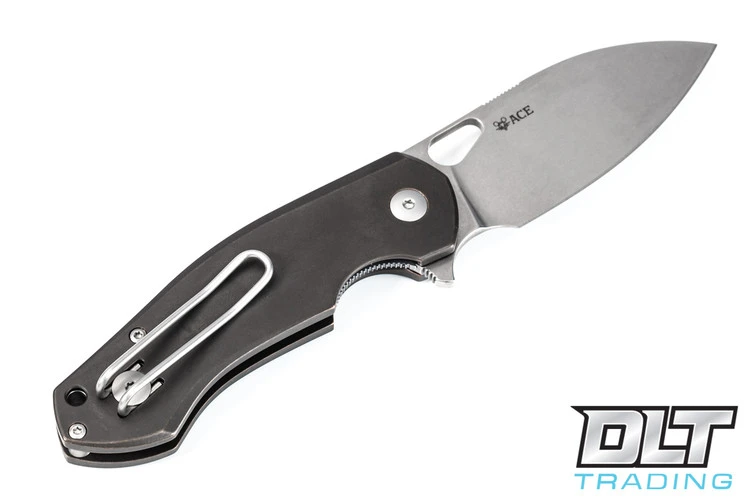 GiantMouse ACE Biblio - Stonewashed Blade - Bronze Handle 4 GiantMouse ACE Biblio - Stonewashed Blade - Bronze Handle - Image 2