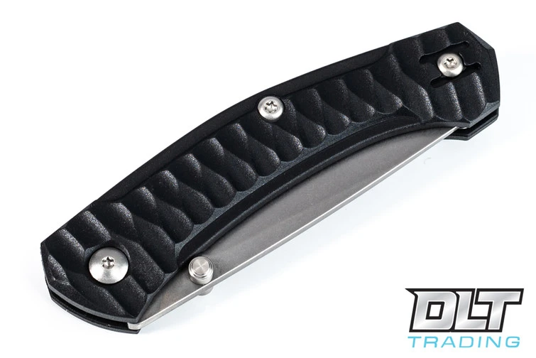 GiantMouse ACE Iona - Textured Black FRN - Tumbled Blade 5 GiantMouse ACE Iona - Textured Black FRN - Tumbled Blade - Image 3