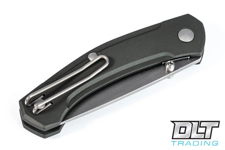 GiantMouse ACE Iona - Green Aluminum - Tumbled Blade 6 GiantMouse ACE Iona - Green Aluminum - Tumbled Blade - Image 4