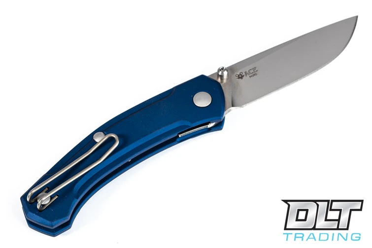 GiantMouse ACE Iona - Blue Aluminum - Satin Blade 4 GiantMouse ACE Iona - Blue Aluminum - Satin Blade - Image 2