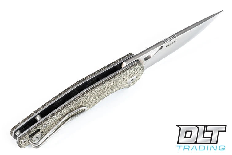 GiantMouse ACE Nimbus - Green Micarta 6 GiantMouse ACE Nimbus - Green Micarta - Image 4