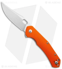 GiantMouse ACE Jutland Liner Lock Knife Orange G-10 (3.3" Stonewash ELMAX)