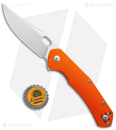 GiantMouse ACE Jutland Liner Lock Knife Orange G-10 (3.3" Stonewash ELMAX) 6 GiantMouse ACE Jutland Liner Lock Knife Orange G-10 (3.3" Stonewash ELMAX) - Image 4