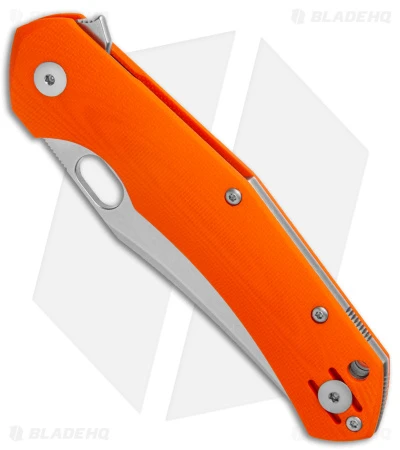 GiantMouse ACE Jutland Liner Lock Knife Orange G-10 (3.3" Stonewash ELMAX) 4 GiantMouse ACE Jutland Liner Lock Knife Orange G-10 (3.3" Stonewash ELMAX) - Image 2