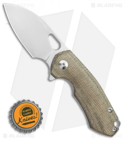 GiantMouse Vox/Anso Riv Frame Lock Knife Green Micarta (2.5" Stonewash) 5 GiantMouse Vox/Anso Riv Frame Lock Knife Green Micarta (2.5" Stonewash) - Image 4