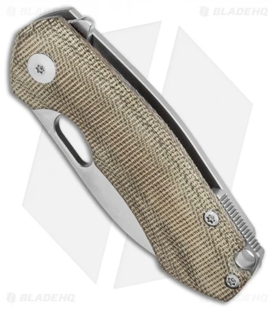 GiantMouse Vox/Anso Riv Frame Lock Knife Green Micarta (2.5" Stonewash) 3 GiantMouse Vox/Anso Riv Frame Lock Knife Green Micarta (2.5" Stonewash) - Image 2