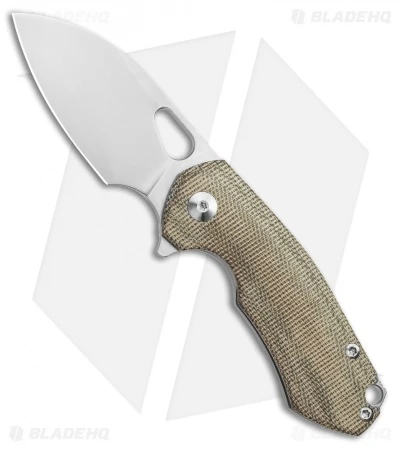 GiantMouse Vox/Anso Riv Frame Lock Knife Green Micarta (2.5" Stonewash) 2 GiantMouse Vox/Anso Riv Frame Lock Knife Green Micarta (2.5" Stonewash)