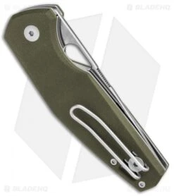 GiantMouse Vox/Anso ACE Nimbus Liner Lock Knife Green G-10 (3" Stonewash M390) 9 GiantMouse Vox/Anso ACE Nimbus Liner Lock Knife Green G-10 (3" Stonewash M390) -Knives and tools GiantMouse Vox Ans ACE Nimbus Flipper Green G 10 BHQ 87337 jr side