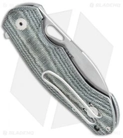 GiantMouse Vox/Anso ACE Biblio Flipper Knife Black Micarta (2.9" Stonewash M390) -Knives and tools GiantMouse Vox Anso ACE Biblio Black Micarta SW BHQ 112053 jr side