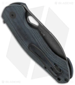 GiantMouse Vox/Anso ACE Biblio Flipper Knife Black Micarta Exclusive (2.9" BW) -Knives and tools GiantMouse Vox Anso ACE Biblio Flipper Black Micarta Exclusive Black Wash BHQ 176340 jr side 2