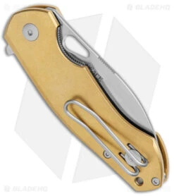 GiantMouse Vox/Anso ACE Biblio Flipper Knife Brass (2.9" Satin M390) -Knives and tools GiantMouse Vox Anso ACE Biblio Flipper Brass Satin BHQ 125832 jr side