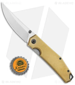 GiantMouse Vox/Anso ACE Clyde Liner Lock Knife Stonewash Brass (3" Satin) 9 GiantMouse Vox/Anso ACE Clyde Liner Lock Knife Stonewash Brass (3" Satin) -Knives and tools GiantMouse Vox Anso ACE Clyde LL Brass Satin BHQ 103061 jr bottlecap