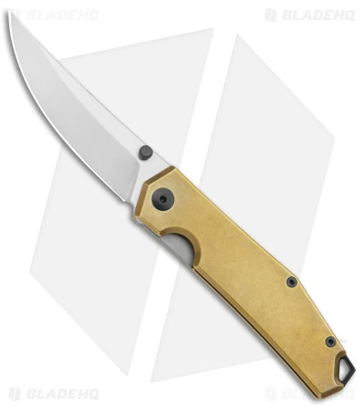 GiantMouse Vox/Anso ACE Clyde Liner Lock Knife Stonewash Brass (3" Satin) 3 GiantMouse Vox/Anso ACE Clyde Liner Lock Knife Stonewash Brass (3" Satin)