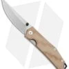 GiantMouse Vox/Anso ACE Clyde Liner Lock Knife Natural Micarta (3" Stonewash)