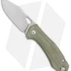 GiantMouse Vox/Anso ACE Grand Knife Green Canvas Micarta (3.4" Stonewash)
