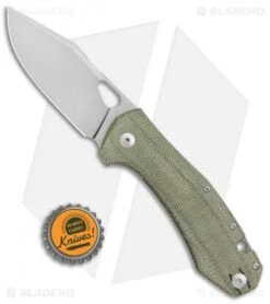 GiantMouse Vox/Anso ACE Grand Knife Green Canvas Micarta (3.4" Stonewash) 10 GiantMouse Vox/Anso ACE Grand Knife Green Canvas Micarta (3.4" Stonewash) -Knives and tools GiantMouse Vox Anso ACE Grand Knife Green Canvas Micarta BHQ 107133 jr bottlecap