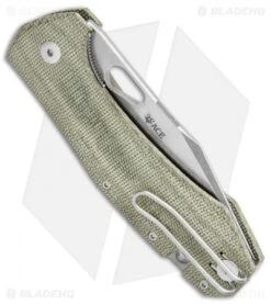 GiantMouse Vox/Anso ACE Grand Knife Green Canvas Micarta (3.4" Stonewash) 9 GiantMouse Vox/Anso ACE Grand Knife Green Canvas Micarta (3.4" Stonewash) -Knives and tools GiantMouse Vox Anso ACE Grand Knife Green Canvas Micarta BHQ 107133 jr side