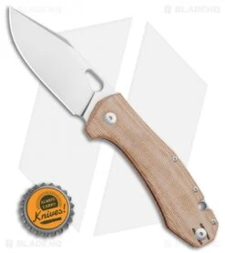 GiantMouse Vox/Anso ACE Grand Knife Natural Micarta (3.4" Satin) 9 GiantMouse Vox/Anso ACE Grand Knife Natural Micarta (3.4" Satin) -Knives and tools GiantMouse Vox Anso ACE Grand Knife Natural Micarta 3.4 Stonewash BHQ 120340 LS Bottlecap