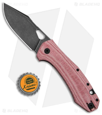 GiantMouse Vox/Anso ACE Grand Liner Lock Knife Red Micarta (3.4" Black SW) 6 GiantMouse Vox/Anso ACE Grand Liner Lock Knife Red Micarta (3.4" Black SW) - Image 4