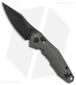 GiantMouse Vox/Anso ACE Nazca Exclusive Bar Lock Knife Black Micarta (3.2" PVD)