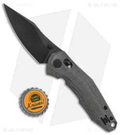 GiantMouse Vox/Anso ACE Nazca Exclusive Bar Lock Knife Black Micarta (3.2" PVD) -Knives and tools GiantMouse Vox Anso ACE Nazca Bar Lock Black Micarta Exclusive PVD BHQ 173597 jr bottlecap